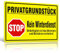 Goodvia XL Privatgrundstück Kein Winterdienst Aluminum 44x30cm mit Pre-Drilled Hole, Eingeschränkter Winterdienst Benutzung auf Eigene Gefahr Gelb UV-Schutz Wasserdicht Rostsicher für Innen und Außen