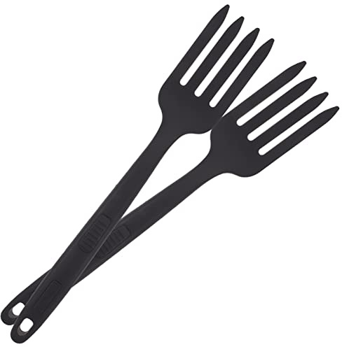 Alipis Forchetta in Silicone Cucina 2 Pezzi, Forchetta Multifunzione Resistente per Spaghetti e Pasta, Sicura per Alimenti, Design Semplice e Adatta a Hotel e Cucina