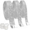 Ruban Strass Autocollant, 3 Rouleaux Diamant Strass Autocollants Argent, Autocollant de Décoration en Cristal Strass Bande Autocollant pour DIY Artisanat Vêtement