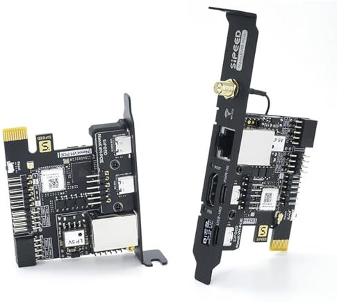 youyeetoo Sipeed NanoKVM Mini Remote Control Operations Maintenance Server, 1TOPS NPU 1GHz C906 RISC-V Linux Single Board Computer (PCIE Version) (Basic-Kit)