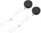 sourcing map 1.8 ft Retractable Cable Lock with Latch Remote Control Security Lock with Adjustable Cord Tether Anti Theft for Laptop, TV, 200g, Black, 2 Pack