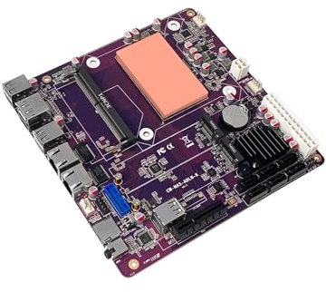 PeeliCeeli N355 NAS Motherboard 6X SATA3.0, DDR5 Mini ITX Mainboard Dual i226V 2.5GbE LAN, Dual M.2 NVMe, PCIe3.0 x4, TF Slot, Plex/Unraid/TrueNAS Compatible, Barebone NO RAM/SSD