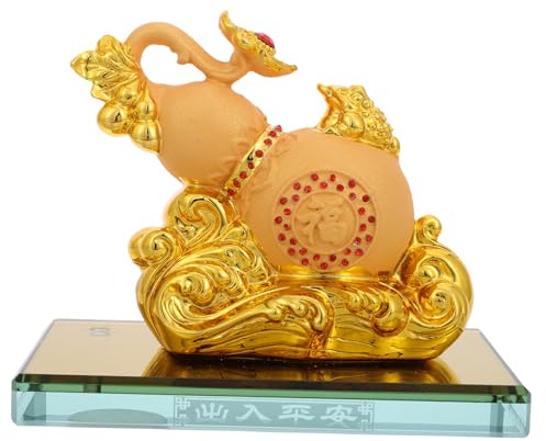 AKOOSY Statue De Bouteille De Gourde Décorative pour Voiture Rafraîchisseur De Voiture Vintage Ornement Dair De Voiture en Cuivre Chinois