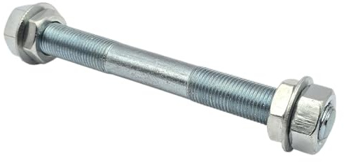 Hero Achse für Schubkarrenrad 16mm Achsensatz Achsen-Set Schubkarrenachse Montage Set Ersatzachse Stahl verzinkt Länge: 155mm Schubkarrenreifen Radachse für Schubkarre Sackkarre Bollerwagen Räder