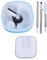 HEEPDD Spin Mop y Bucket Set, 360 Grados Que Se Retorcían a la Tuga Cuadrada de la Trapeadora de la Trapeadora de la Trapeadora y el Juego de Cubo con el Diseño de Agua de Auto
