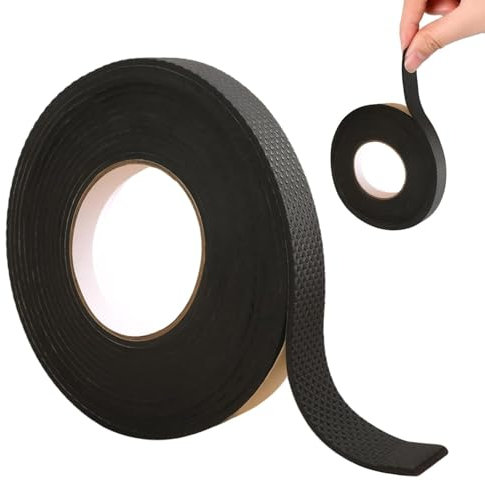 Mokeum Rubber Tape, Self-Adhesive Anti Slip Waterproof Rubber Grip Tape for Enhanced Traction and Safety,2CM*4CM*5CM