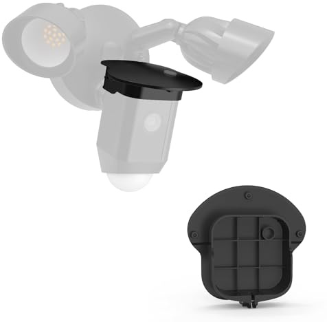 HOLACA Sun Rain Shade Camera Cover for R-ing Floodlight Cam Wired Plus (Black)