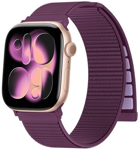 Nylon Armband für Apple Watch Armband 44mm 40mm 42mm 49mm 45mm 46mm 41mm 38 | Leicht Sport Loop Band für AppleWatch armband Ultra 4 3 2 1 SE, Armbänder für iWatch 12 11 10 9 8 7 6 5 4 3 2 1 Damen Herren