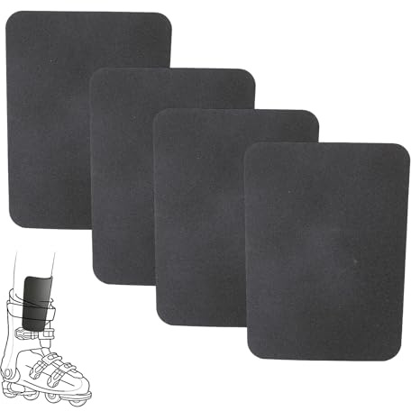 Ski Schienbeinschoner, 18x13,8cm Zuschneidbare Snowboard Schienbeinschoner 8mm Dicke Schaumstoffpolster Skischuh Innenschuh für Männer und Frauen Skisport Knallschutz (Schwarz)