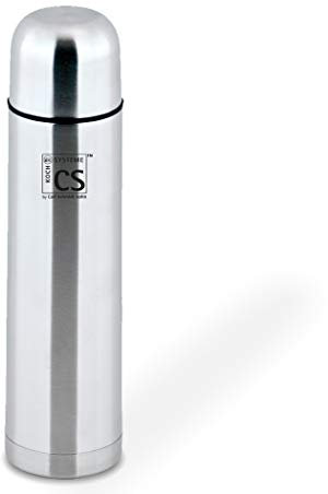 CS Kochsysteme ELSTRA 1000 ml Isolierflasche, Edelstahl, 8 x 8 x 31 cm
