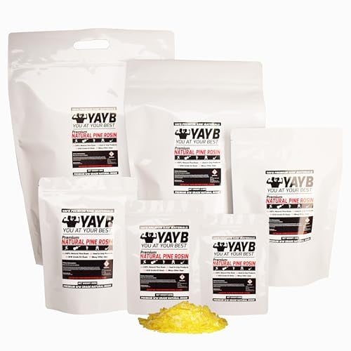 YAYB Natural Pine Rosin/Colophony - 100% High Grade UK & EU certified Rosin Flake (50g)