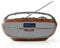 Nedis RDDB5310BN Dab+ Digital FM Radio, Brown/Silver, 60W