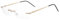 Edison & King Randlose Lesebrille Clarity – EIN Schmuckstück mit Premiumgläsern inkl, Blaufilter (Rosé, +1,50 dpt)