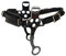 CHALLENGER Hackamore 35RT01BK Trainingshilfe für Pferde, verstellbar, Leder, gepolstert, Schwarz