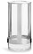 Sagaform Hold Vase klein Glas Transparent/Metall Silber 15 x 7,5 cm