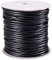 PandaHall 50 Yards/Roll 3mm Korean Waxed Polyester Cord Environmental Waxed Thread Cord String for DIY Jewelry Making (Black)