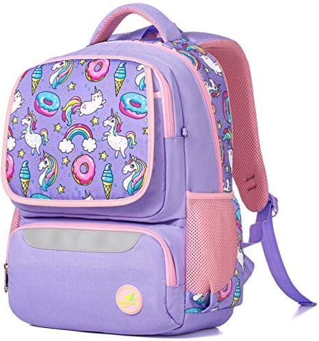 Schulrucksack Einhorn Kätzchen für Mädchen & Jungen Großer 40 cm Lässige Büchertasche Cartoon Rucksack Kinder