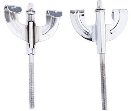 F Fityle 2 Bass Drum Claw Hook und Tension Rods, Bass Drum Zubehör, Länge: ca. 10,7 cm