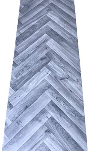 Alfombra de cocina de PVC de 50 cm de ancho, efecto madera, parquet, vinilo, a medida