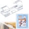 SOULWIT® 50 Pcs Self Adhesive Cable Management Clips, Cable Organizers Sticky Wire Clips Cord Holder for TV PC Laptop Ethernet Cable Desktop Home Office