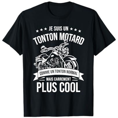 Moto T-shirt Motard Tonton Moto Cadeau Motorcycle Motards T-Shirt