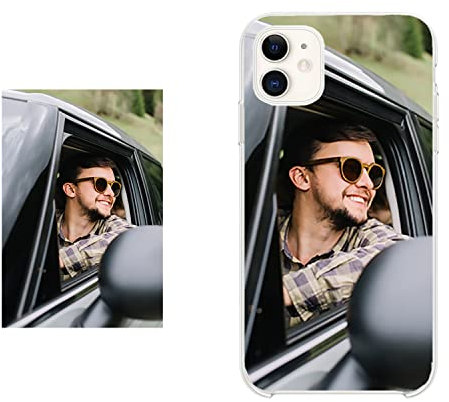 Funda Personalizada para iPhone 13 | Carcasa Transparente Con Foto, Dibujo o Texto | Flexible y Protectora
