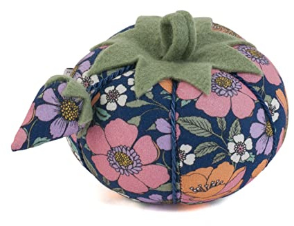 Hobby Gift Novelty Fabric Pincushion - 10.5 x 10.5 x 9cm - Tomato Garden Serenade