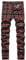 HENGAO Pantalon chino à carreaux coupe droite pour homme, T- Rouge foncé, 50