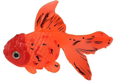 DONGKER Leuchtender Künstliche Fische, 1 Stuck Silikon Schwimmende Goldfisch, Simulation Fische Spielzeug Für Badespielzeug, Aquarium Dekoration