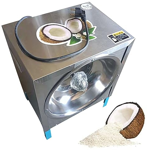 NOLLAM Commercial Coconut Grating Machine Electric Coconut Scraper Stainless Steel Coconut Peeling Machine Meat Removal Tool Electric Coconut Meat Grater