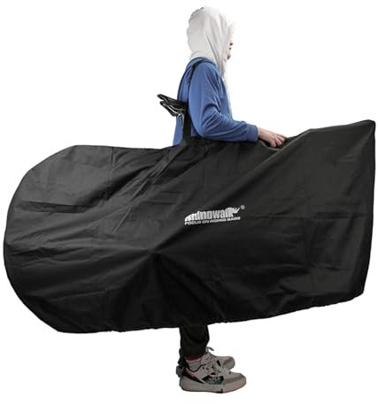 SUNELFFY 27,5 Zoll MTB/700C Rennrad-Aufbewahrungstasche, wasserabweisend, Dacron, Schwarz