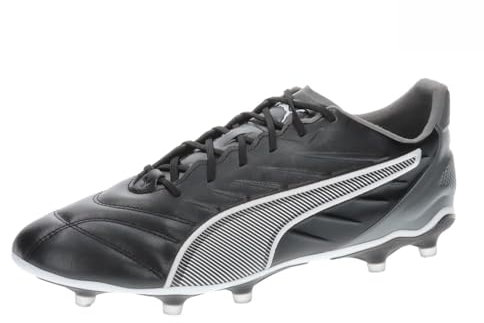 PUMA Unisex Adults King PRO FG/AG Soccer Shoe, PUMA Black-PUMA White-Cool Dark Gray, 9.5 UK