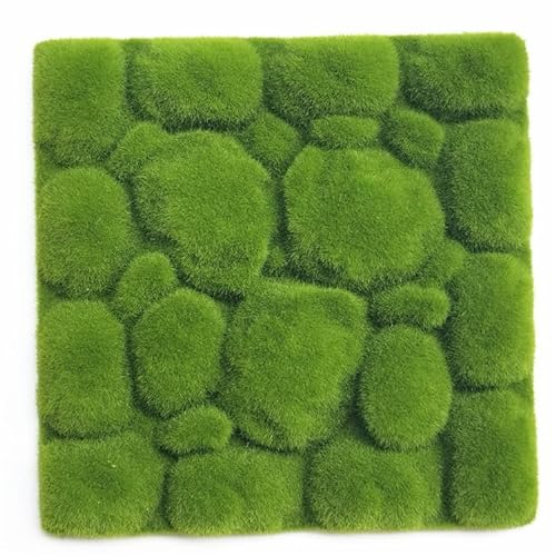 SUKORI 10-20 Stück Mooswand Künstliches Dekor Gefälschte Grünpflanzen Faux Mat Panels Dekoration Rasen Grün Grenze Gras Pflanzensimulation