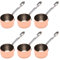 Niniang 6 x Sauce Boote Tasse Sauce Kupfer beschichtet Milchtasse Soße Tasse Pommes Frites Restaurant Spezial Kupfer 3,8 cm