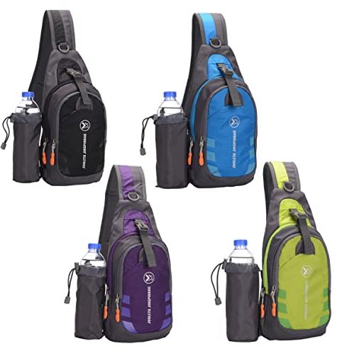 Sosoport Abnehmbare Schultertasche für Wasserflaschen Bequeme Schulter-Brusttasche Zum Wandern Camping und für Den Täglichen Gebrauch