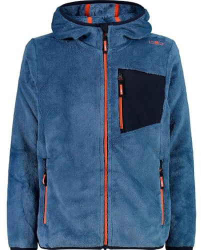 CMP - Kid Jacket Fix Hood, B. Blue-Bluestone, 140