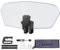 Justech Universal Motorrad Windabweiser Aufsatz Verstellbare Clip-on Windschild Spoiler Windschutz Windschutzscheibe Windschutzglas 270x165x50mm Titanfarbene Windschutzscheibenverlängerung Harz