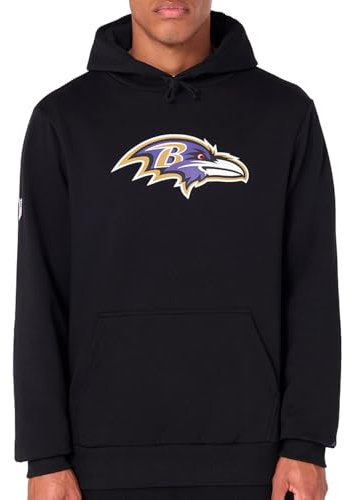 New Era Baltimore Ravens NFL Team Logo Hoody Schwarz Kapuzenpullover - L