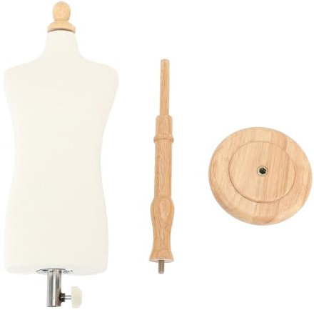 Mini-Männerkörper-Schaufensterpuppe, Körpertuch-Display-Torso-Schaufensterpuppe, Schneiderpuppe mit Ständer für Display-Design-Nähen