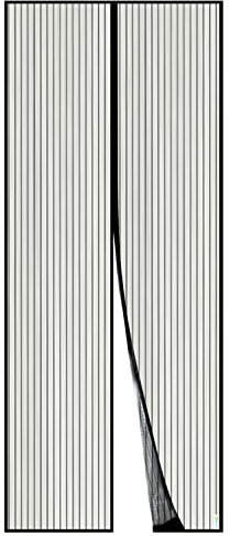 Apalus Fliegengitter Tür, Magnet Insektenschutz 95x215cm, Der Magnetvorhang Ist Ideal Für Die Balkontür, Kellertür und Terrassentür, Kinderleichte Klebemontage Ohne Bohren, Nicht Kürzbar
