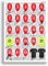 Mounted Gifts Trading Arsenal team squad 2024-2025 Signed poster print framed picture photo autograph gift 24/25 Rice Odegaard Bakayo Saka Martinelli (A4 poster only)