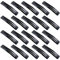 Lot de 20 barrettes à cheveux rectangulaires en métal - Noir - 7 cm - Pour filles, hommes et femmes