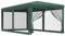 Küchenzelt Pavillon Weidezelt Pavillons - Partyzelt mit 6 Mesh-Seitenwänden Grün 3x6 m HDPE für Terrasse Festival Garten Party