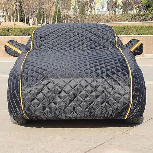 WwwBaoF8 Auto abdeckungen Hagels chutz Außen markise Sonnenschutz Outdoor wasserdicht Staub Autoabdeckung für Audi A2 1.2 TDI 3L 8Z,H-Black-Orange