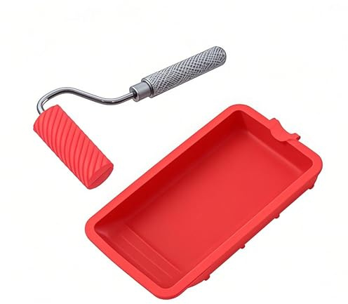 Leimroller Holzleim Set mit Kleberablage,GleichmäßIg,Wiederverwendbar | Leimroller Holzleim-Set,Gleichmäßigen Kleberauftrag,Leimroller Set für Holzarbeiten Klebeprojekte Bastelprojekte und Handwerk