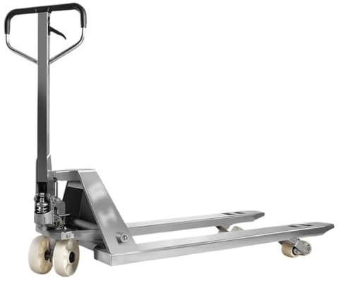 transpalettes Chariot élévateur hydraulique manuel de transpalette de marchandises d'acier inoxydable chariot élévateur manuel de transpalette de 2000kg chariot pour entrepôt(68.5cm)