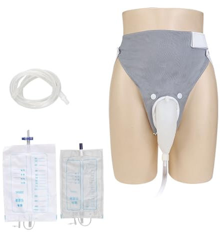 Sac de collecteur d'urine, collecteur d'urine portable avec taille élastique, drainage urinaire portable réutilisable, sac de cathéter de drainage d'urine en silicone portable pour les patients sous