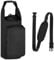 HOTUT Porte Bouteille Isotherme Sac Gourde avec Compartiment pour Téléphone Portable et Bandoulière Réglable, 1l Sac de Transport pour Bouteille d'eau pour la Randonnée et Le Voyage - Noir