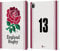 Head Case Designs sous Licence Officielle England Rugby Union Position 13 2023/24 Joueurs Home Kit Étui Portefeuille en Cuir Compatible avec Apple iPad Pro 12.9 2020/2021/2022