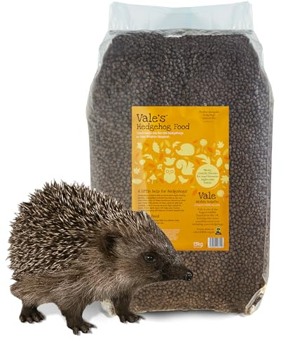 Vale’s™ Hedgehog Food – specially developed – used daily at Vale Wildlife Hospital – meaty, crunchy biscuits, high in fibre – suitable and nutritious – ideal addition to their natural diet (15kg)